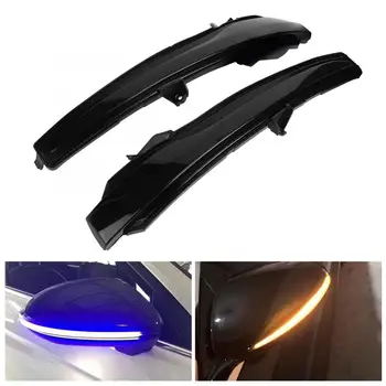 

1 Pair Yellow + Blue LED Dynamic Flowing Car Rearview Mirror Light Turn Signal Lamp for Mercedes Benz W205 W222 X253 W213 W447