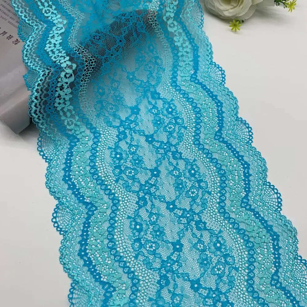 3y/lot 2 colors 24cm Stretch Lace Fabric Pink 6