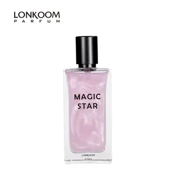 

LONKOOM perfume for men women MAGIC STAR 50ml EDT purple shinny fragrance floral-ocean scents long lasting fragrance