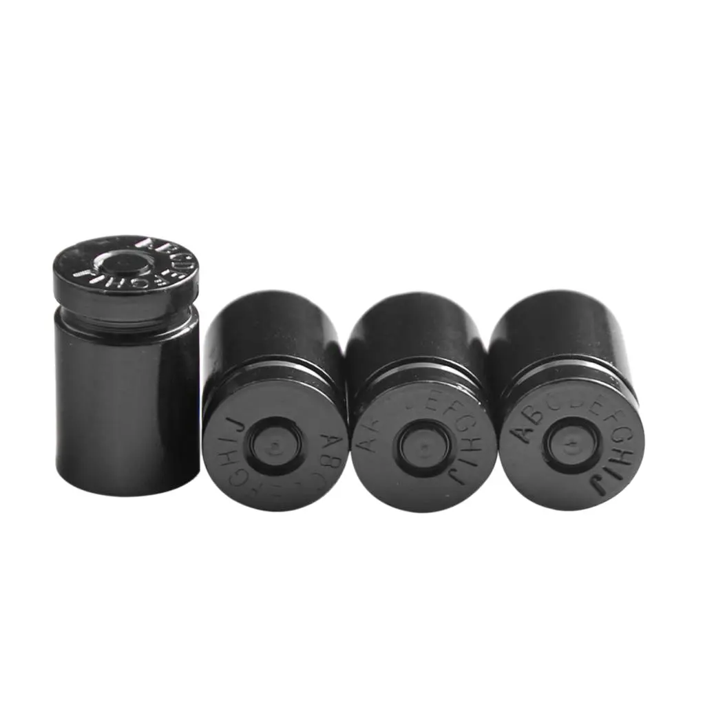 Pack Of 4 Aluminum Alloy Car Truck Bicycle Tire Stem Valve Caps Dust Covers Protectors
