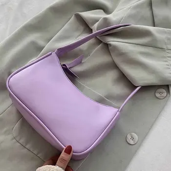 

Women's vintage handbag underarm armpit handbag small retro PU leather