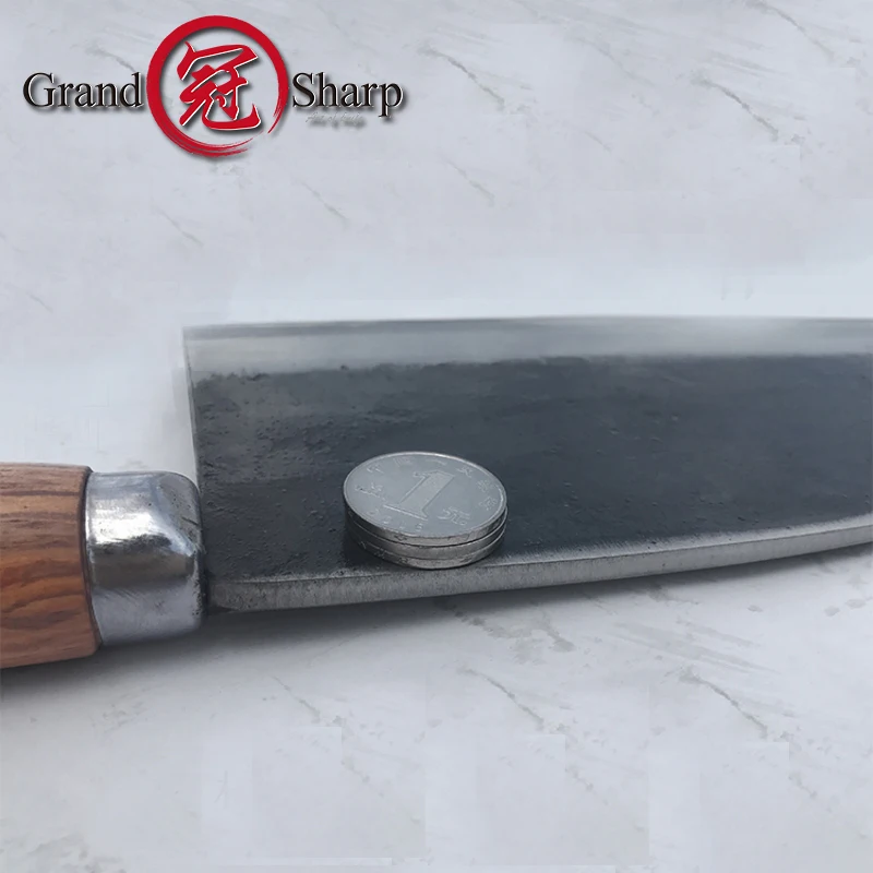 Традиционный китайский Кливер кованый нож шеф-повара из углеродистой стали кухонные ножи для нарезки мяса овощей инструмент для приготовления пищи Убойный мясник