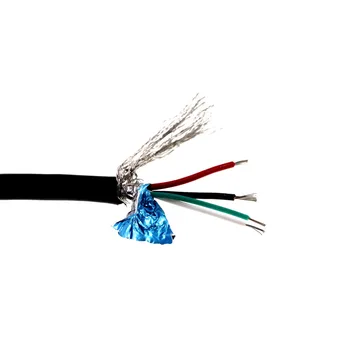 

1 meter USB2.0 Fully rated Cable UL2725 standard 4 core data charge cable 24 AWG / 1P 28 AWG / 2C conductor Copper braid