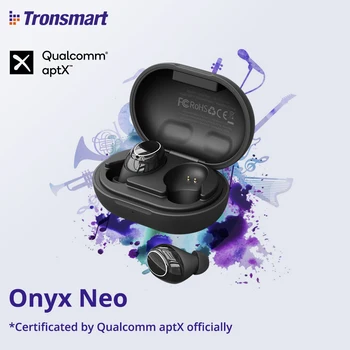 

【Qualcomm Chip Volume Control】Tronsmart Onyx Neo TWS Bluetooth 5.0 Earphone APTX True Wireless Stereo Earbuds with 24H Playtime