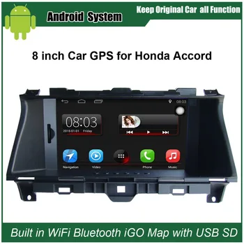 

Upgraded Original Car Radio Player Suit to Honda Accord (2008-2012) Car Video Player Built in WiFi GPS Navigation Bluetooth