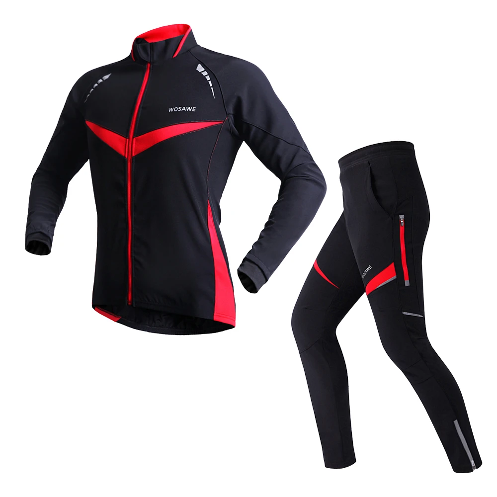 WOSAWE зимняя теплая велосипедная куртка светоотражающая одежда для горных