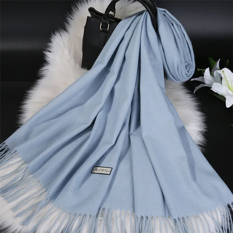 Brands Warm Cashmere Scarf Female Thick Soft Winter Poncho Brown Long Shawl Plaid Wrap For Women Tassel Stoles Lady Wool Scarfs