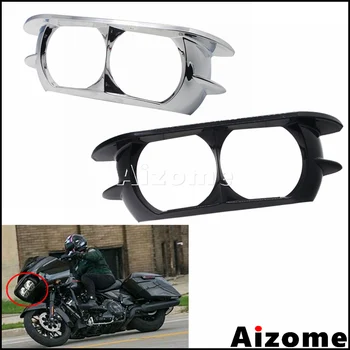 

Motorcycle Dual Headlight Trim Cover Bezel Fairing Headlamp Cover Frame Fairing For Harley Road Glide Ultra FLTRU Special 15-19
