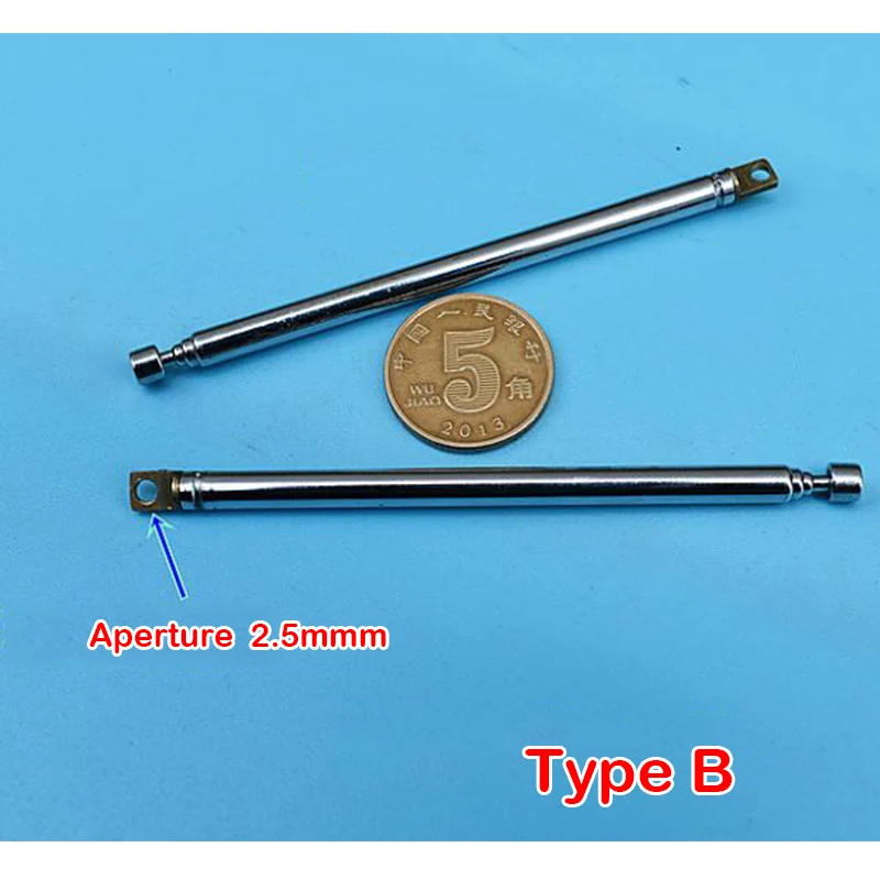 Radio Telescopic Rod Antenna 4 Sections Dielectric Remote Control Alarm Toy Car Aviation Model Airplane Antenna Toy Model