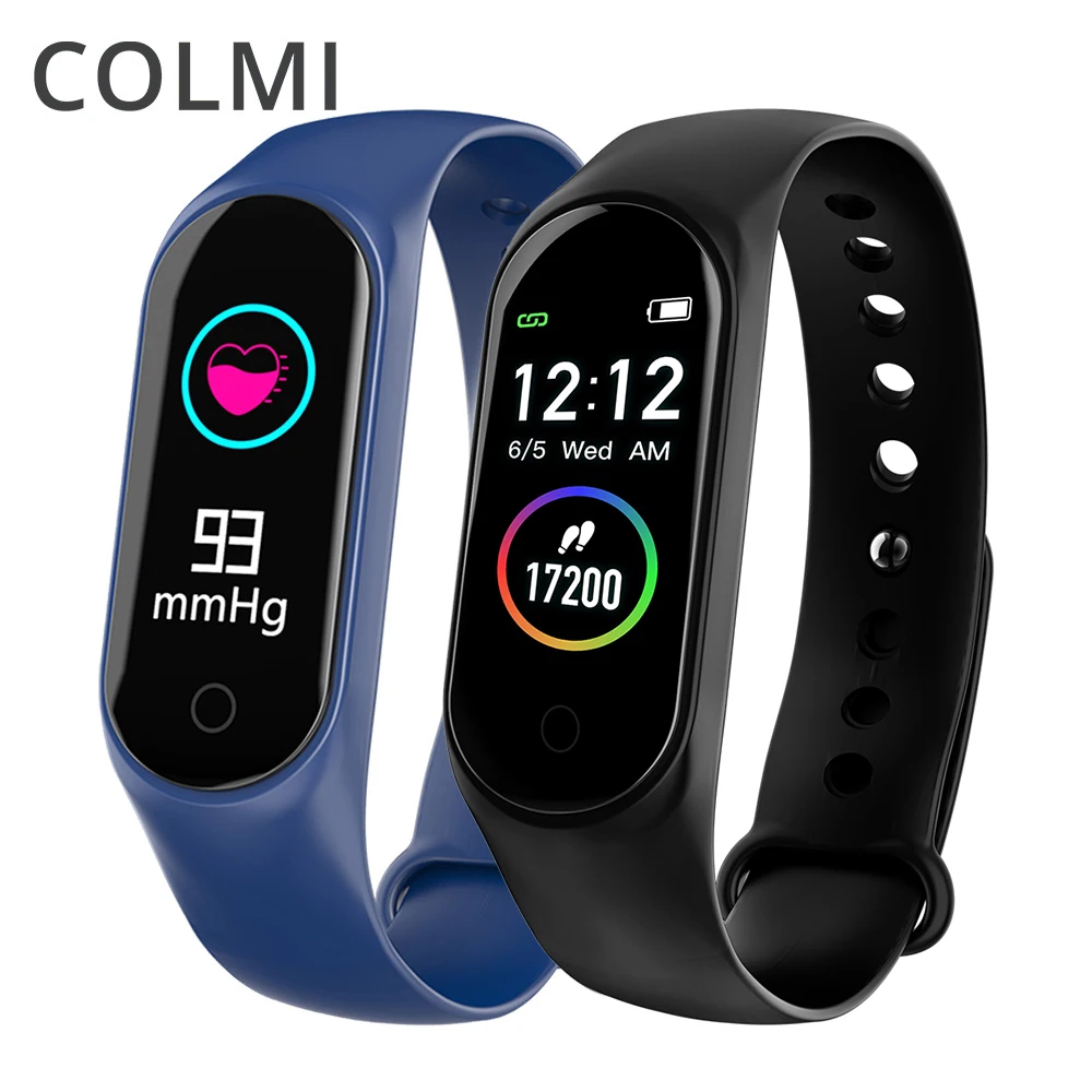 Смарт браслет COLMI M4S с цветным экраном фитнес трекер IP67 монитором кровяного