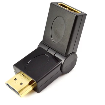

180 Rotating 90 angled HDMI Male to Female Adapter MF