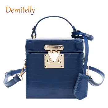 

Fashion Crocodile Pattern Ladies Handbag Personality Korean Casual Women's One-shoulder Messenger Bag New Small Squarebag Wallet