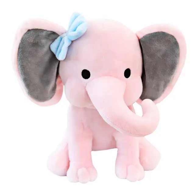 Горячая новинка 25 см перед сном Оригинальные Плюшевые игрушки слон Humphrey Choo Express мягкие куклы животных на день рождения девочки подарок - Цвет: Розовый