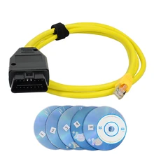 Новое прибытие для BMW ENET(Ethernet к OBD) интерфейсный кабель со светом E-SYS ICOM кодирования F-Series