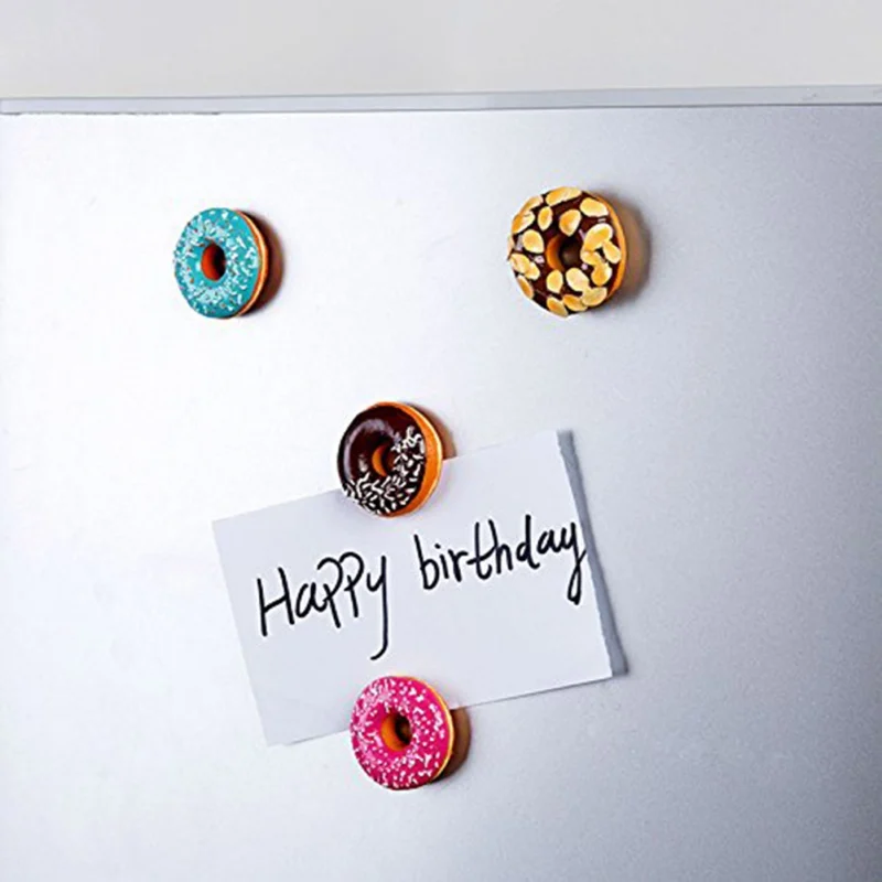 

Round Sweet Doughnut Chocolate Nuts Doughnuts Fridge Magnets Calendar Magnets Message Stickers Kitchen Decorative