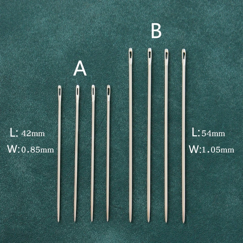 Lot De 16 Aiguilles à Coudre à Main - Alliage Robuste - Œil Large Pour Enfilage Facile - 4,7 X 10 Cm
