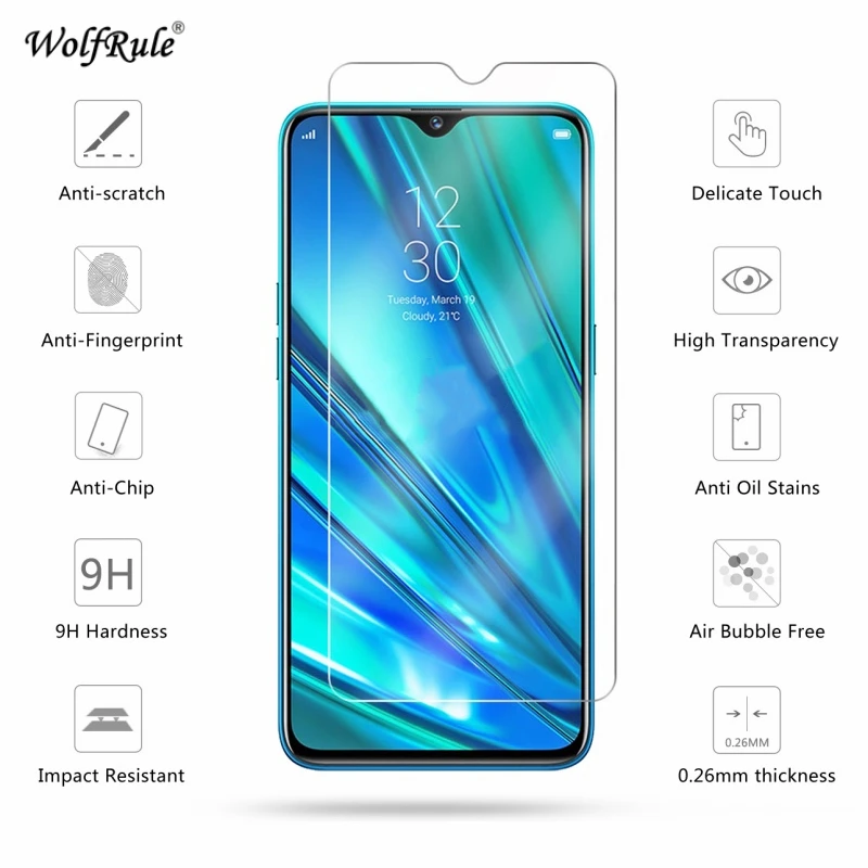 2 шт протектор экрана для Oppo Realme 5 Pro стекло твердость 9H закаленное стекло для Oppo Realme 5 Pro стекло OPPO Real Me 5 Pro 6,3"