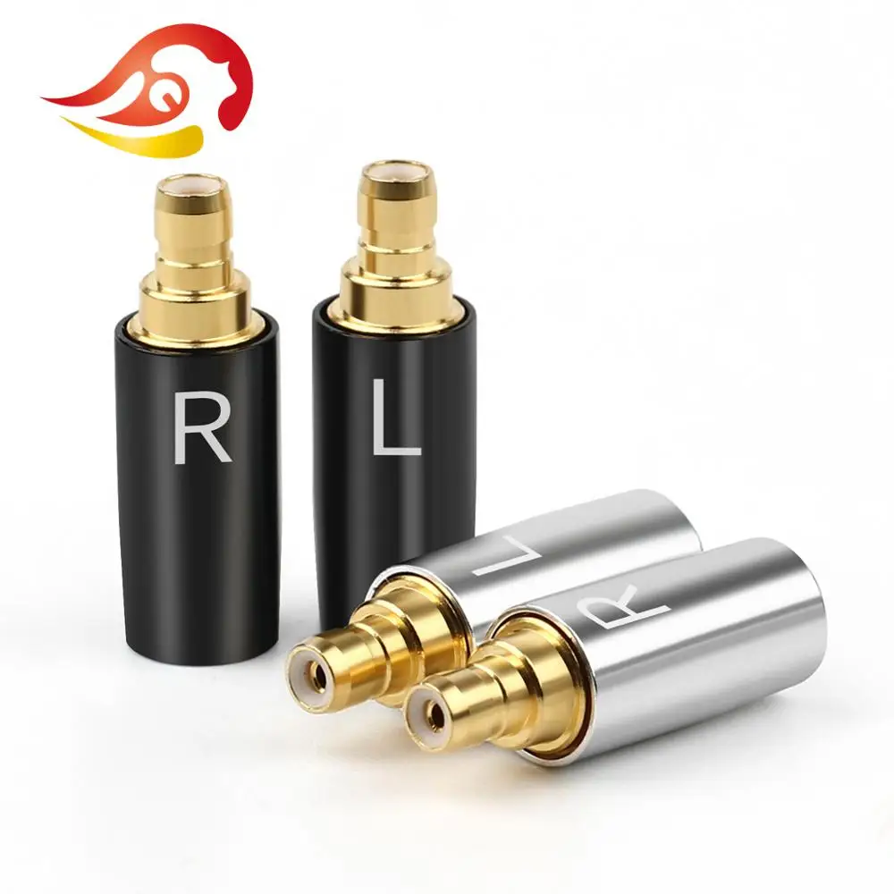 QYFANG Earphone Pin DIY Gold Plated Metal Adapter Audio Jack Upgrade Wire Connector Plug For IE400 Pro IE500 HiFi Headphone