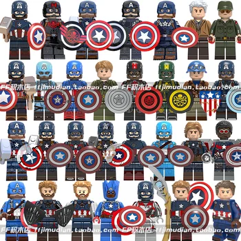 

20pcs/set Avengers Thor Captain America Series Figures Building Blocks Compatible LEGO Figure Dolls Model Toys For Kids 4.5cm