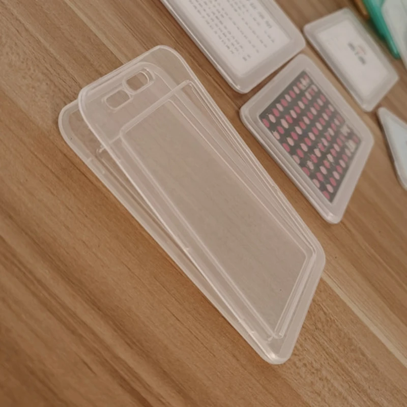 5pcs / 10pcs Transparent Plastic Card Holder Cover Card Holders Women Men Kids ID Name Cards Protector Cover for Bank Bus Credit
