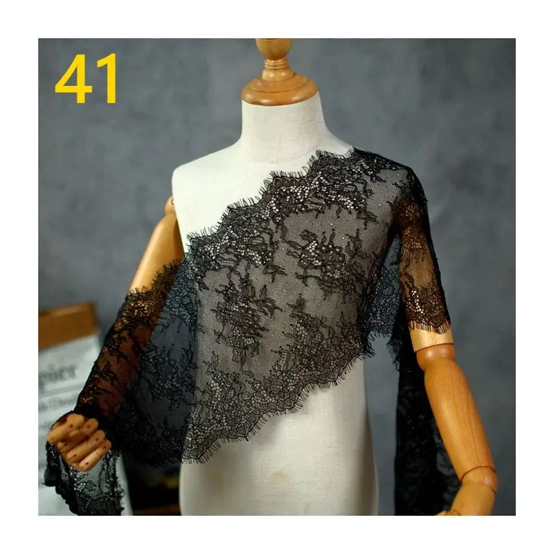 Handmade DIY Eyelash Lace Trimming 3meters/lot 20cm Width