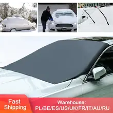 Магнитный автомобильный чехол на лобовое стекло, ветровое стекло, снежное покрытие, автомобильный солнцезащитный козырек, анти-Мороз, анти-туман, зимнее лобовое стекло, козырек, крышка