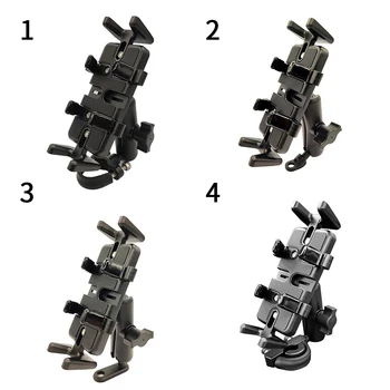 

360 Degree Adjustable Motorcycle Bracket Universal Bicycle Outdoor Accessories Aluminium Alloy Phone Holder Support Mount Stand