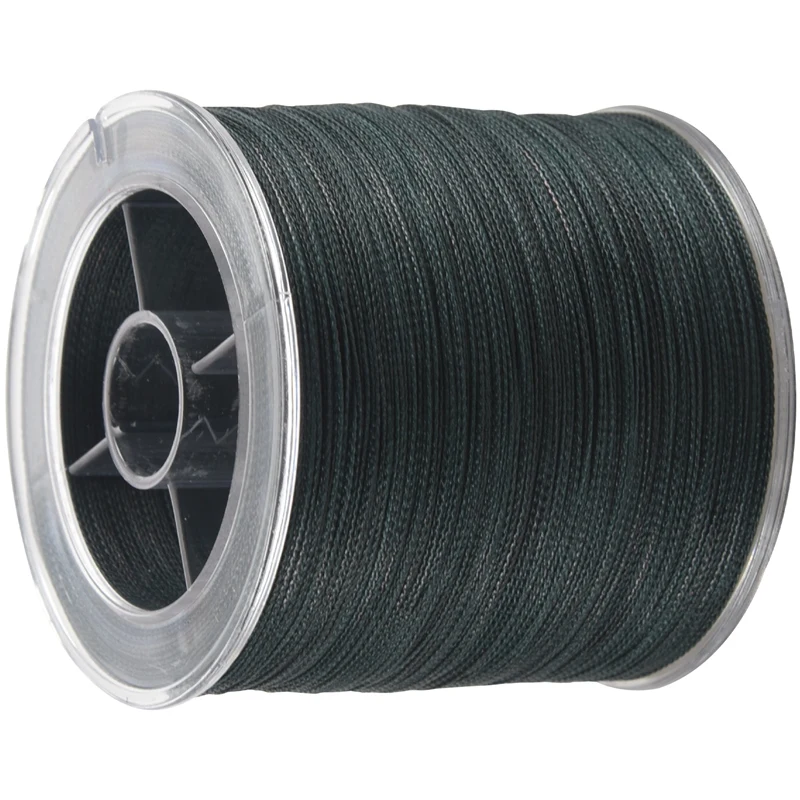 500M 50LB Colorful 4 Strands Multifilament PE Braid Fishing Line (Green)