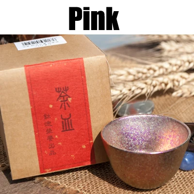TiTo титановая чайная чашка Сверхлегкая мини походная пикная карманная чашка для виски вина чашка для чая кружка для наружного кемпинга титановая бокал для вина - Цвет: Pink