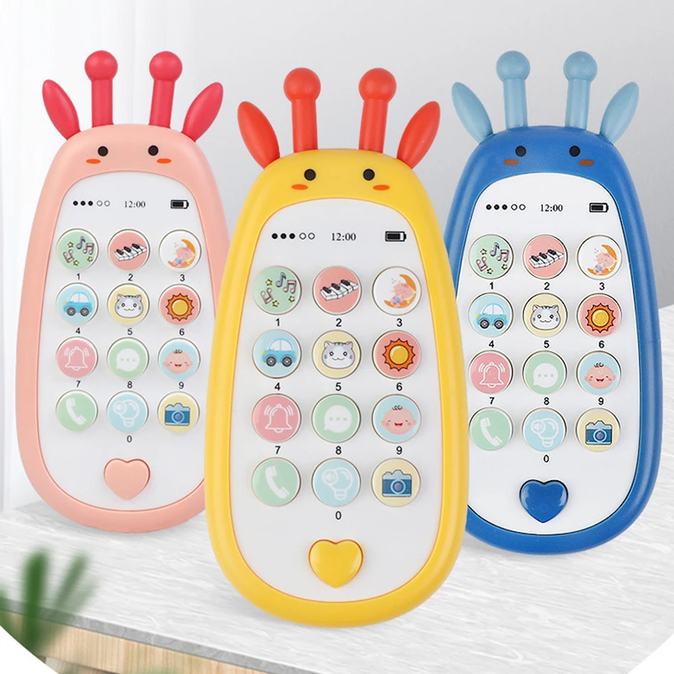 Cute Cartoon Music Phone Baby Intelligence Toy Educational Learning Toys Phone 