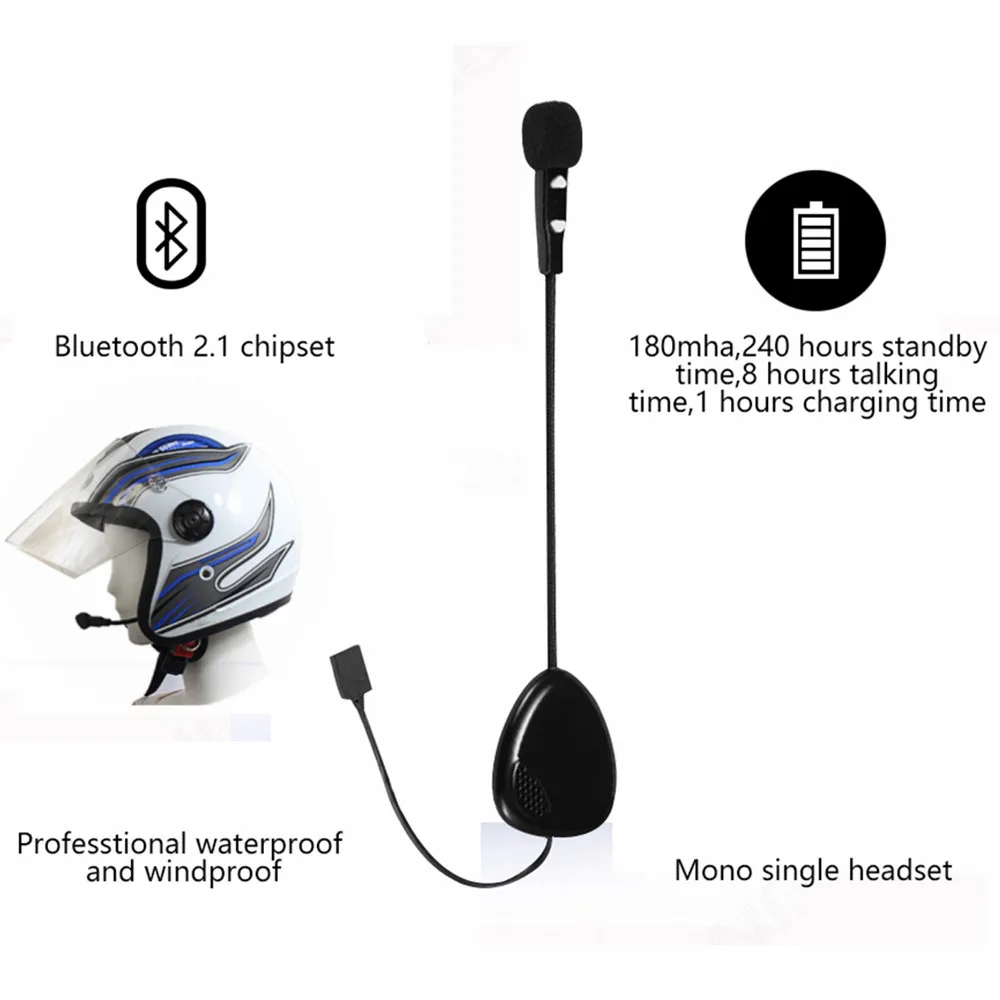 Высокое качество HD V1 Интерком шлем Bluetooth гарнитура шумоподавление легко принимать Hi-Fi музыка наушники долгое время ожидания говорящий