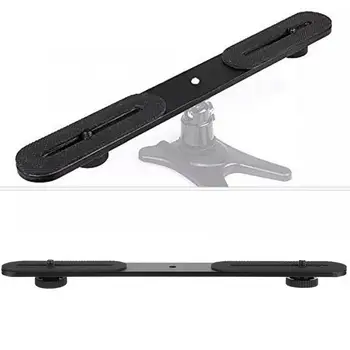 

High Quality Universal Dual Flash Bracket Holder with 2 Adapter Screws Tripod Light Stand for SLR Cameras