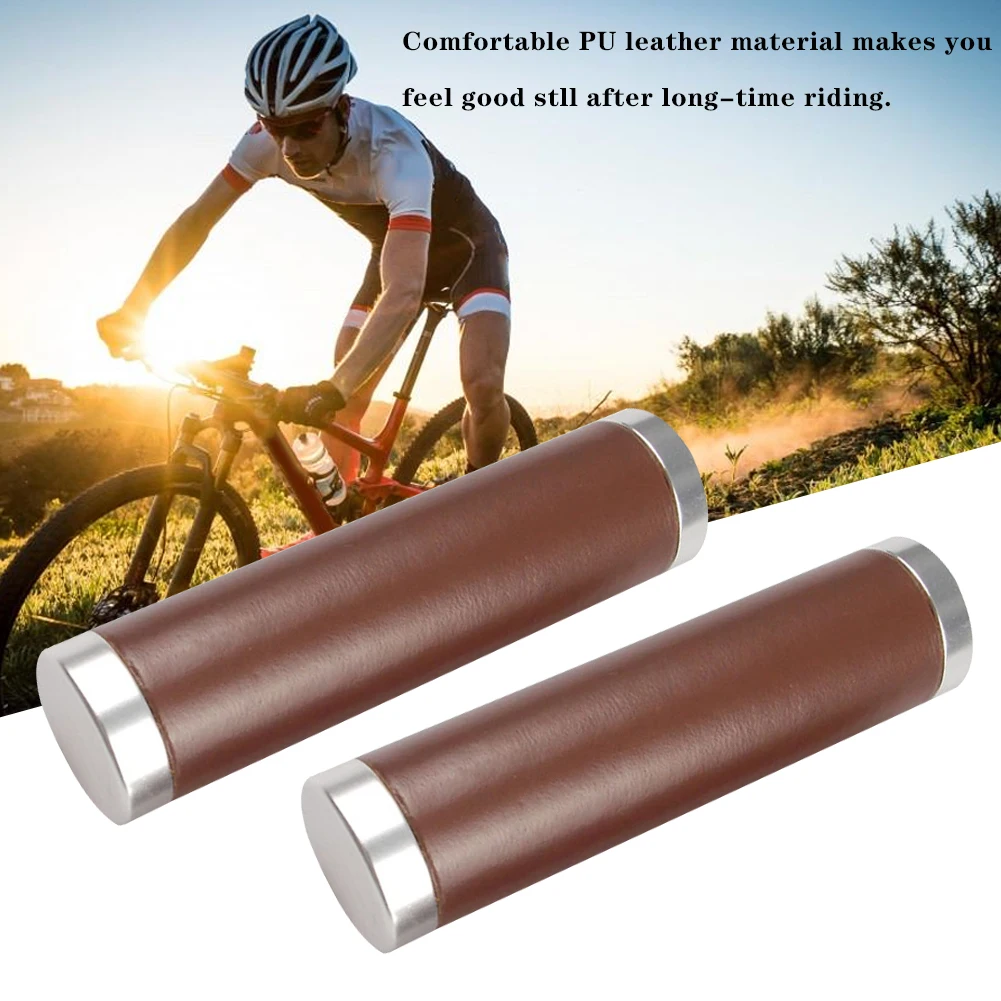 Brown Skull Bike Bicycle Fixie BMX City Beach Cruiser Rubber Handlebar Grips