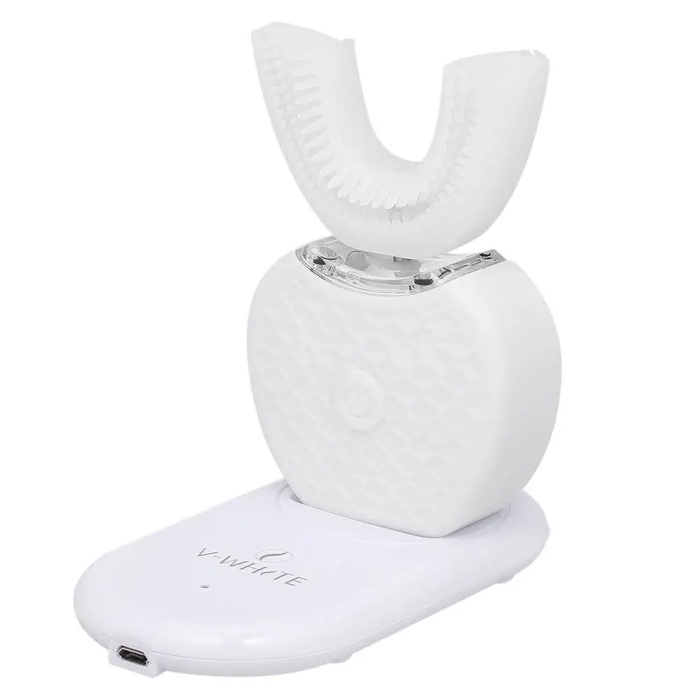 

360 Degree Automatic Sonic Toothbrush Silicone Ultrasonic Electronic Tooth Brush USB Rechargeable Teeth Cleaner