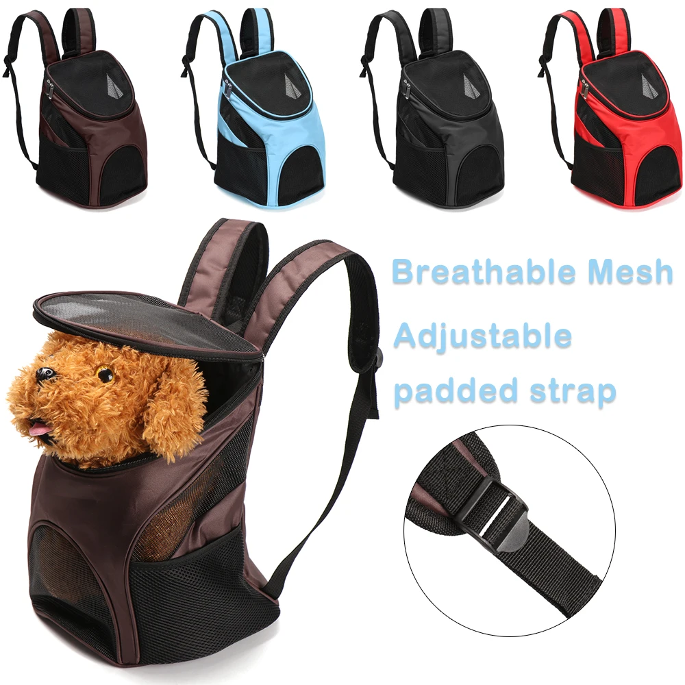 1 шт., дорожная дышащая сумка для собак и кошек, рюкзак для перевозки животных, переносная застежка-молния, двойная сумка на плечо, дорожная сумка для кошек