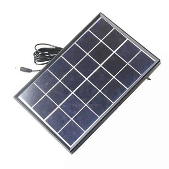 

6W 6V Solar Cell Polycrystalline Solar Panel Diy Solar Power System For 3.7V Battery Charger Led Light Dc 5521 Cable 3 Meter