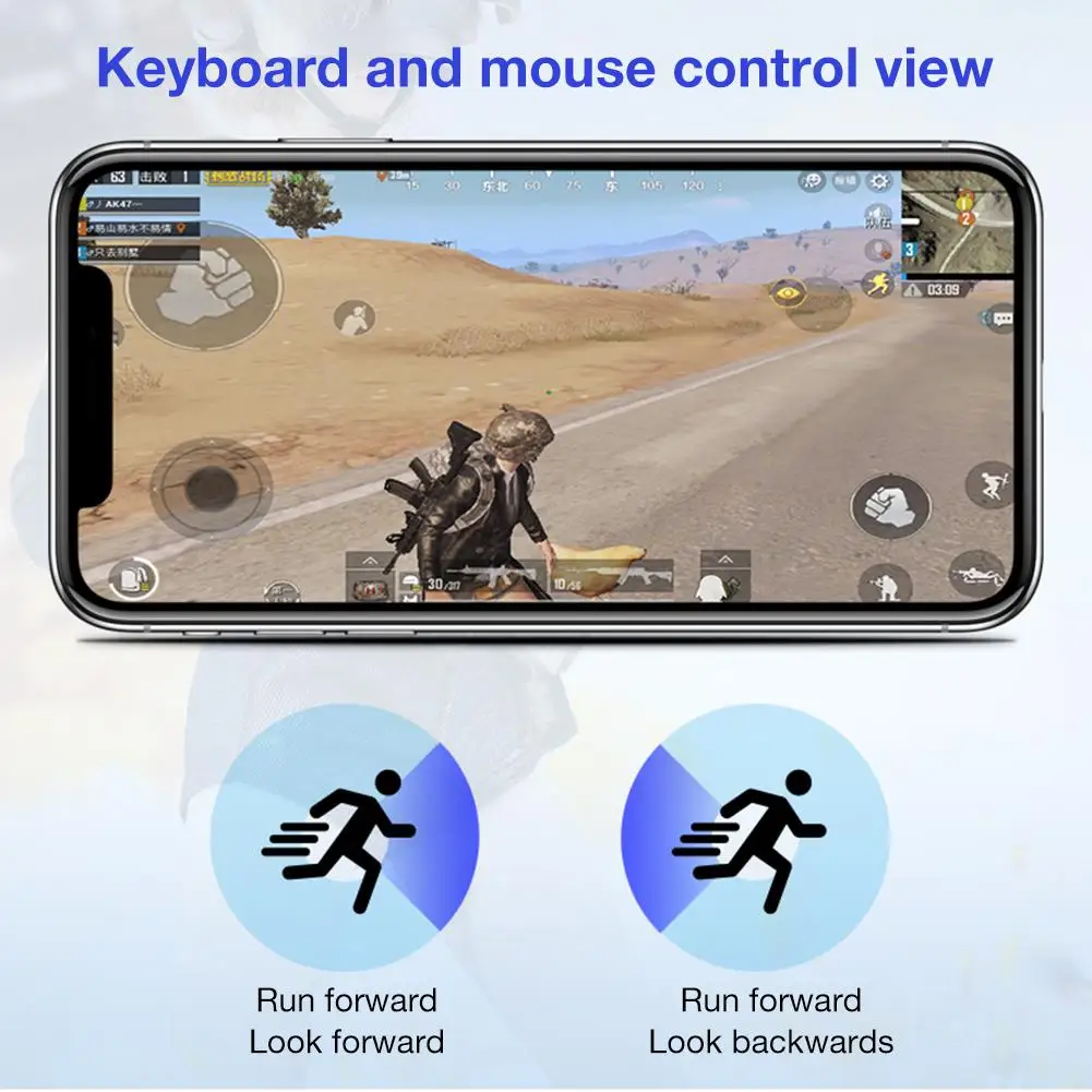 W8 Проводная игровая клавиатура мышь адаптер Bluetooth 4,0 беспроводной конвертер для iPhone/Android телефонов