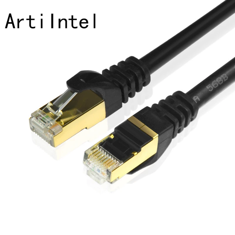 CAT7 кабель RJ45 Ethernet кабель lan компьютер xbox сетевой кабель lan шнуры CAT 7 Перемычка гигабитный медный провод ядро 10 Гбит/с