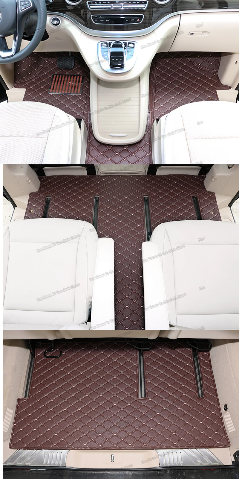 Lsrtw2017 кожаные автомобильные коврики в салон для mercedes benz v class Viano валенте Вито