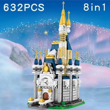 

632 pcs Anime Castles Building Blocks Compatible Girls Friends Princess Brick Educational DIY Toy For Childrens