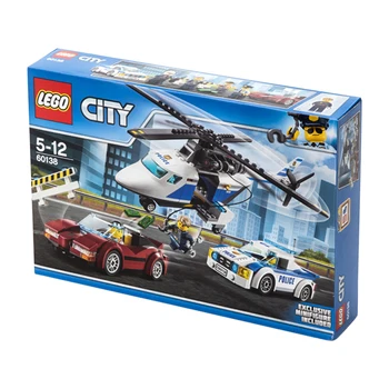 

LEGO City 60138 Building Block Toy Compatible Legoing 3 IN 1 Police Helicopter Sports Car Educational Creative Gift for Children