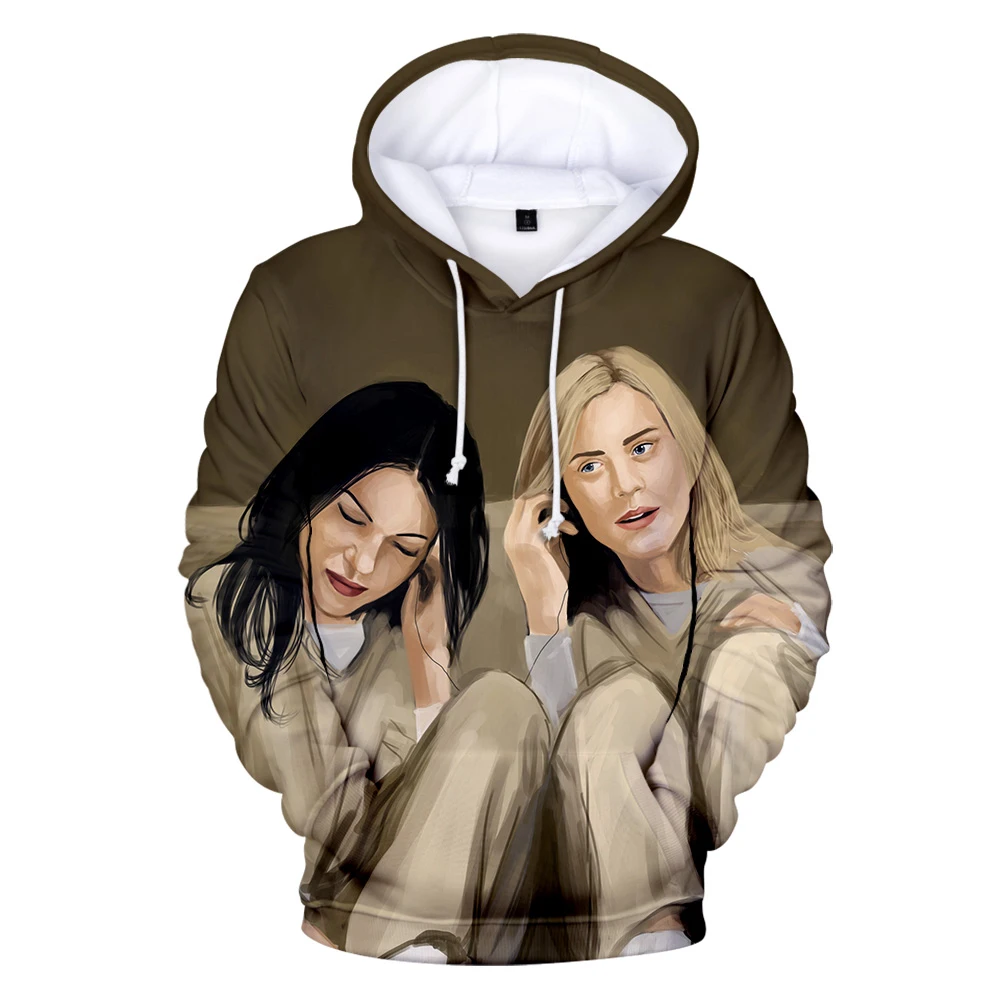 3D Print Orange Is the New Blac Hoodies Women/Men Fashion Long Sleeve Hooded Sweatshirts  Sale Casual Streetwear Clothes