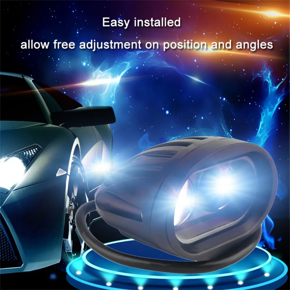 1 комплект автомобильная светодиодная панель рабочего освещения 4D 20 Вт 6500 К лм 10-30