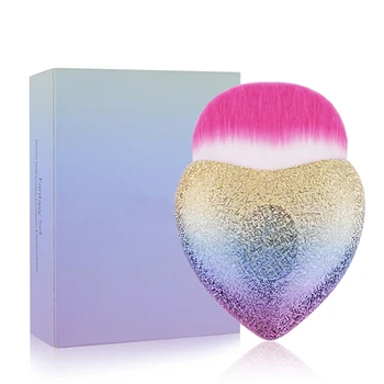 

1PC Pro Makeup Brushes Synthetic Fiber Cosmetics Brush Heart Shaped Blush Blending Brush Face Powder Brush Makeup Beauty Tool