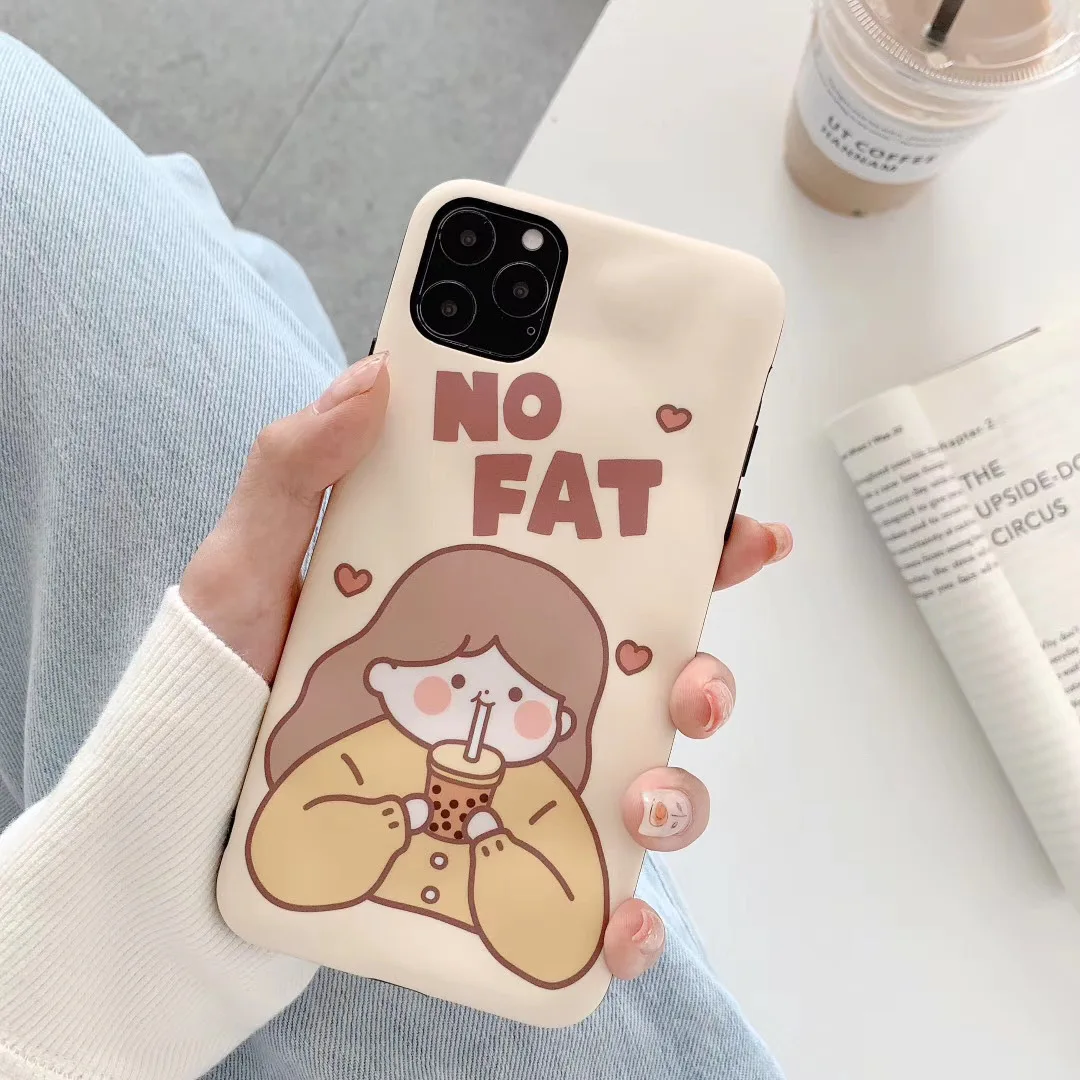 Смешные пузырь Чай девушка чехол для телефона для iPhone 11 Pro Max XS Max XR модные цветами мальчик и девочка мягкий чехол для задней крышки для iPhone X 8 7 6 Plus