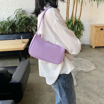 

Retro Shoulder Bag Vintage Handbag Hobos Bag for Women PU Leather Female Armpit Bag Mini Messenger Bag for 2020 High Quality