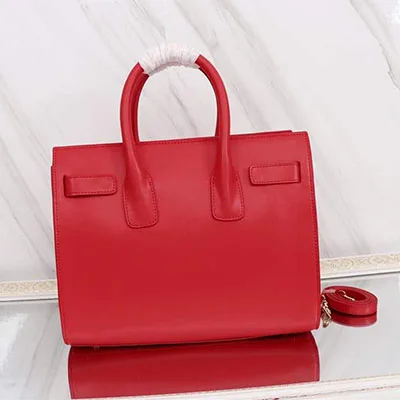 Роскошные женские сумки-тоут из натуральной кожи, дизайн, высокое качество, классическая женская сумка на плечо, сумочка с фурнитурой - Цвет: red