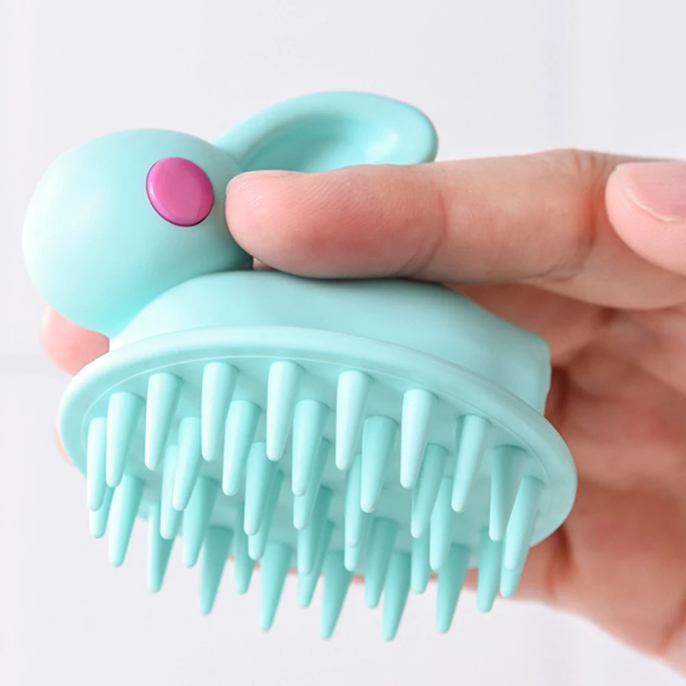Silicone Shampoo Scalp Hair Massager Head Body Scalp Massage Brush Comb Hair Washing Comb Shower