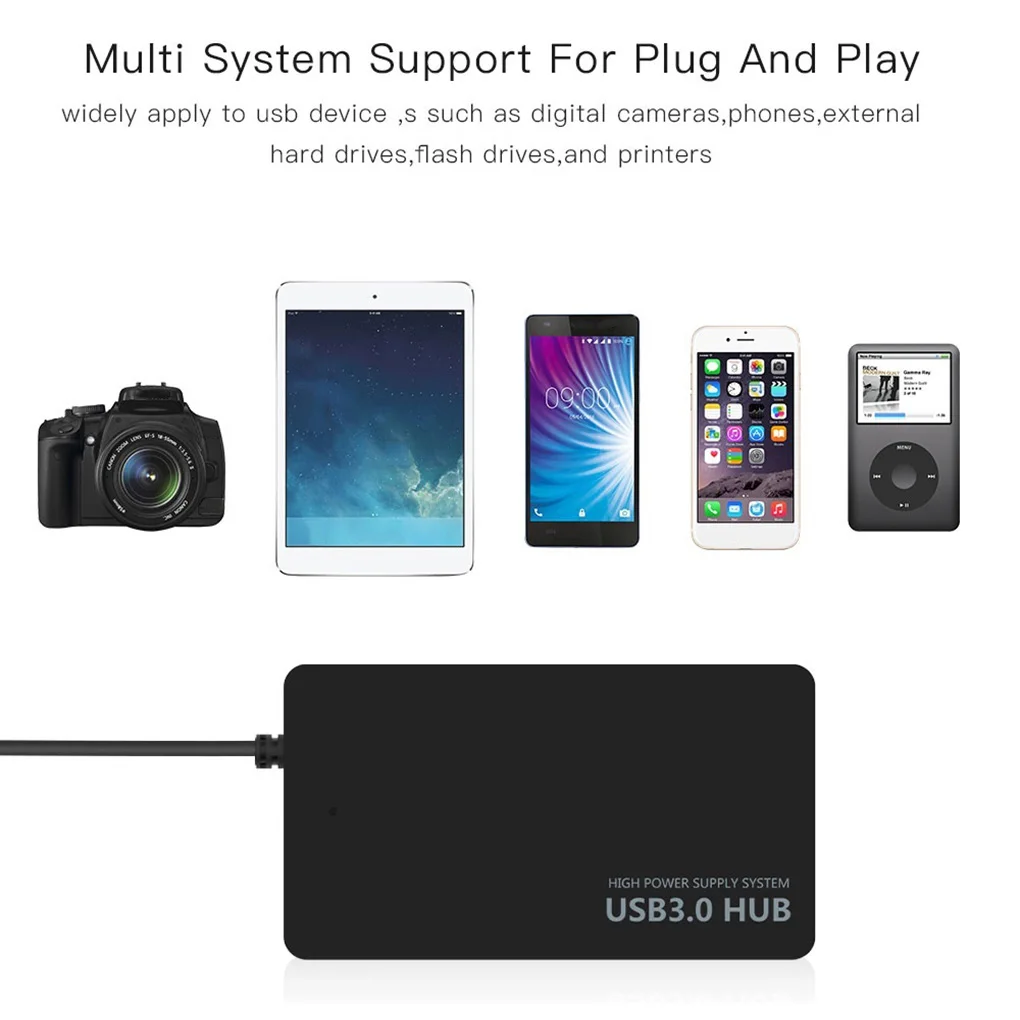 

USB 3.0 Hub Transfer Adapter For Laptop PC USB 3.0 Hub External 4 Ports Convertor Splitter USB Expander PC Computer Accessorie