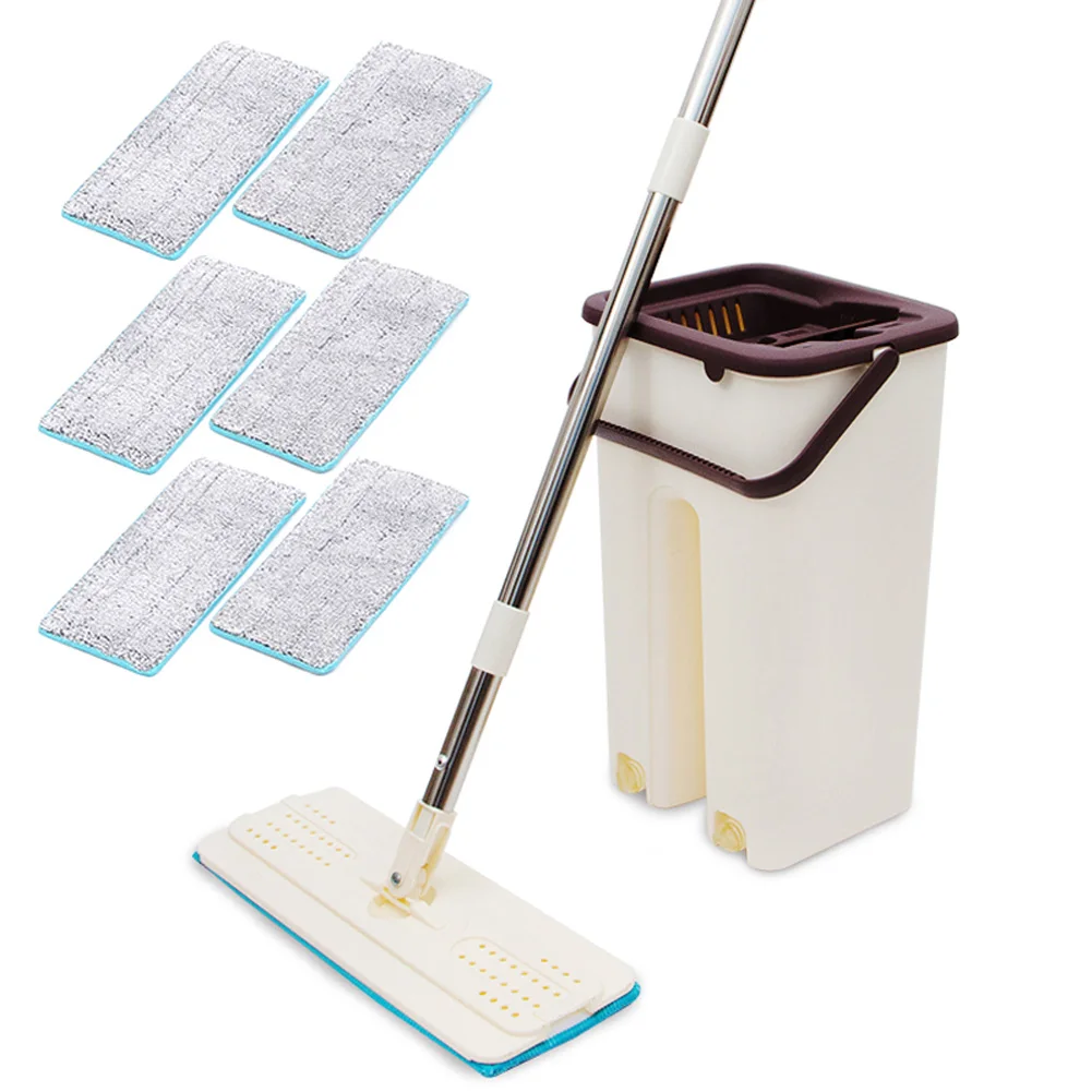 Newly Dust Wizard Mop Cleaning Tool Kit 360 Degree Rotating Tile Marble Floor for Home - Цвет: 6